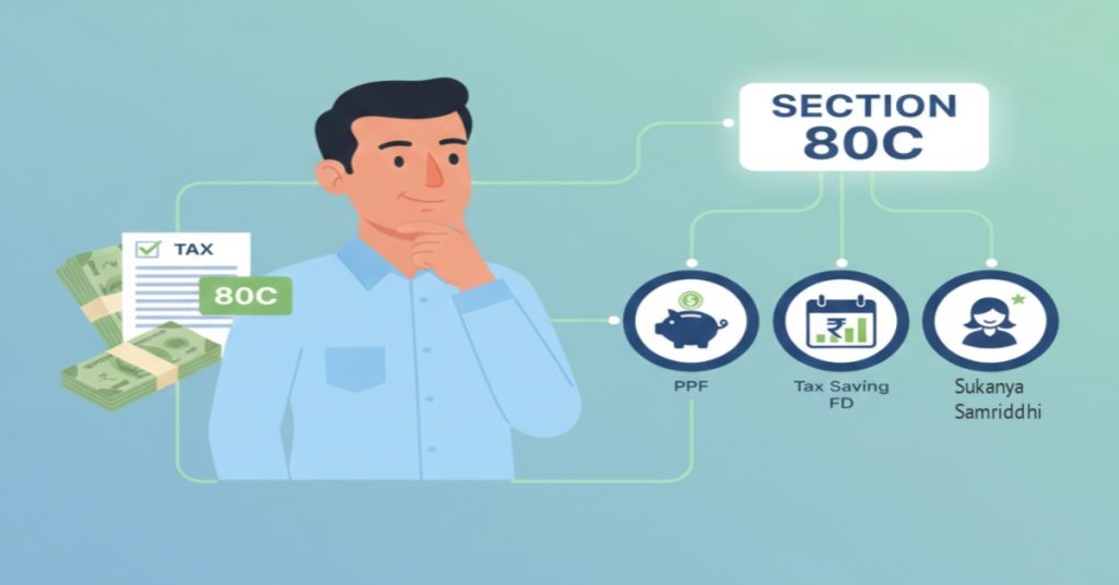 Section 80C tax saving investment options in India – PPF ELSS FD Sukanya Samriddhi
